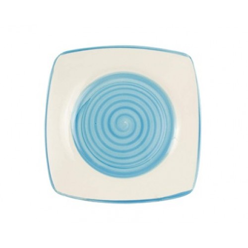 VETRO-PLUS Coloré desertní talíř square modrý 602102SQDPB-A