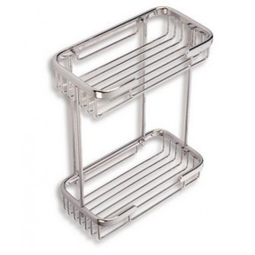 NOVASERVIS METALIA dvojitá police malá nízká chrom 6073,0