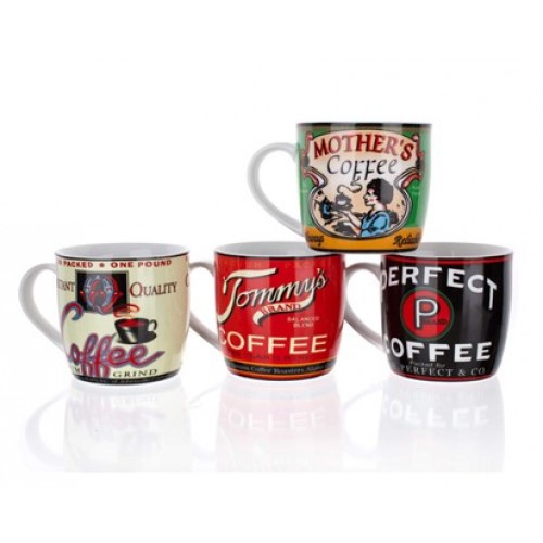 BANQUET hrnek Retro Coffee assorted 60JG003