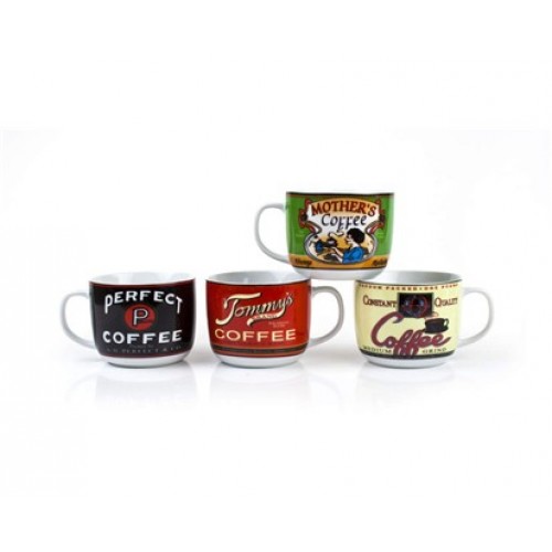 BANQUET Polévkový hrnek Retro Coffee assorted 60JG1724