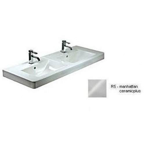 Villeroy & Boch Subway Dvojumyvadlo na skříňku 1300x485 mm, pro dvě 3otvorové armatury, manhattan ceramicplus Villeroy & Boch Subway Dvojumyvadlo na skříňku 1300x485 mm, pro dvě 3otvorové armatury, manhattan ceramicplus