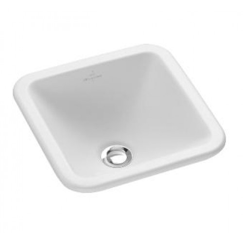 Villeroy & Boch Loop&Friends Zápustné umyvadlo 405x405 mm,bez přepadu, bílá alpin Villeroy & Boch Loop&Friends Zápustné umyvadlo 405x405 mm,bez přepadu, bílá alpin