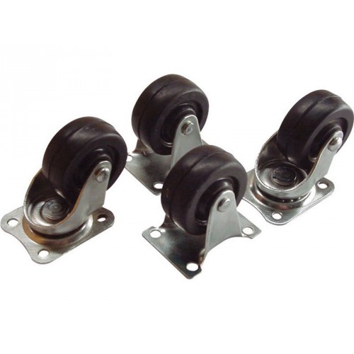 Kolečka plastová otočná, sada 4ks, průměr 40mm 617