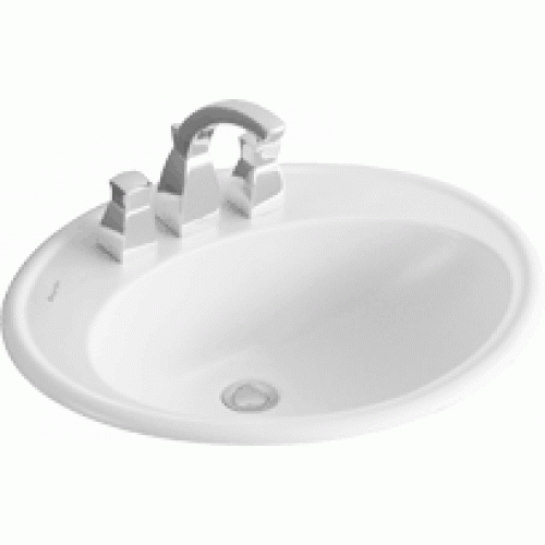 Villeroy & Boch Amadea Zápustné umyvadlo 635x525 mm,pro 1 otvorovou armaturu, bílá alpin ceramicplus