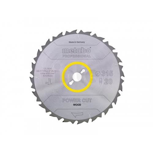 Metabo Power Cut Wood-professional Pilový kotouč HW/CT 315x30, 20 PZ 22° 628015000