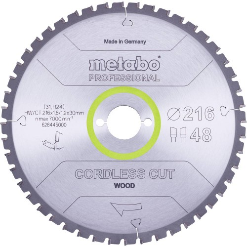 Metabo Cordless Cut Wood pilový kotouč 216 x 30 x 1.2 mm Z28 628444000
