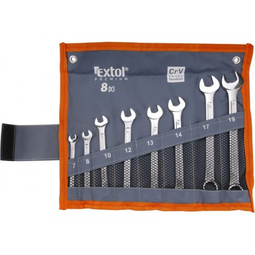 EXTOL PREMIUM klíče očkoploché, sada 8ks 6319