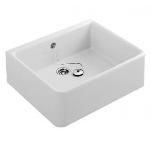 Villeroy & Boch Omnia pro Dřez 695x200x500 mm,s přepadem, bílá alpin ceramicplus