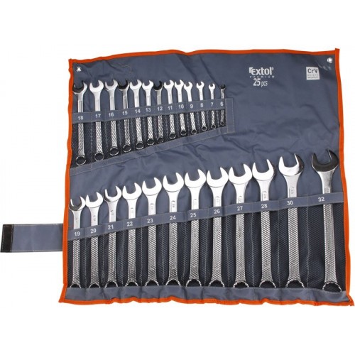 EXTOL PREMIUM klíče očkoploché, sada 25ks 6334