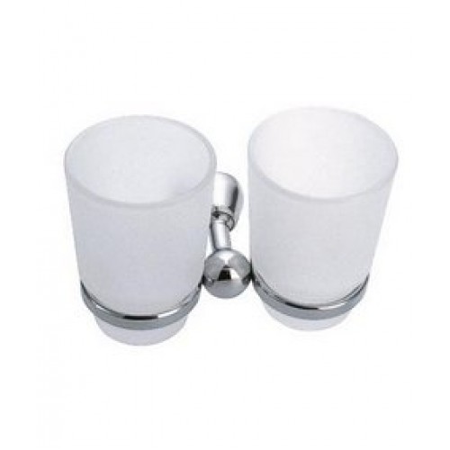 NOVASERVIS METALIA 3 dvojitý držák kartáčků chrom/sklo 6357,0 NOVASERVIS METALIA 3 dvojitý držák kartáčků chrom/sklo 6357,0