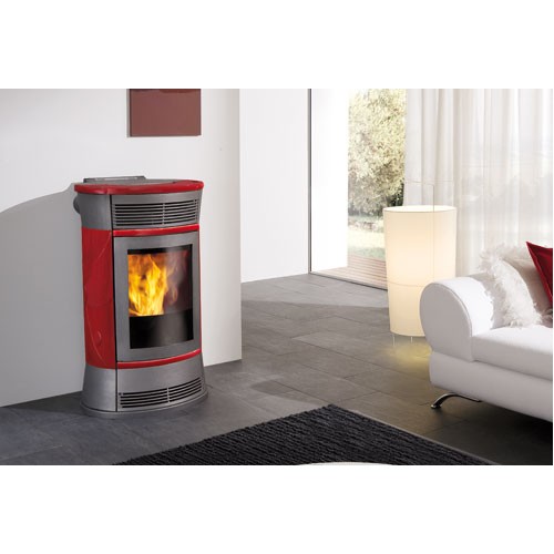 EDILKAMIN CHERIE krbová kamna na pelety červená 637930 EDILKAMIN CHERIE krbová kamna na pelety červená 637930