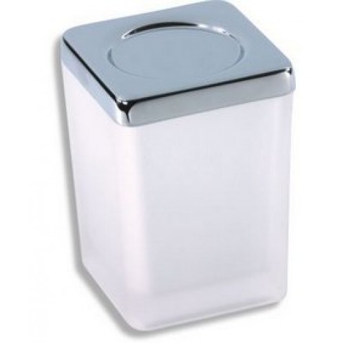 NOVASERVIS NOVATORRE 4 dóza na koupelnovou sůl chrom/sklo 6404,0