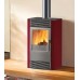 EDILKAMIN DISCO teplovzdušná krbová kamna na dřevo bordó 641790
