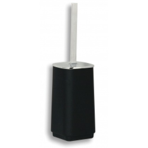 NOVASERVIS METALIA 4 WC štětka na postavení chrom/sklo - černá 6433/1,5