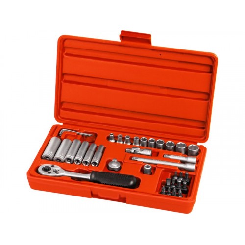 EXTOL PREMIUM klíče nástrčné 1/4", sada 36ks 6520