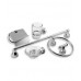 NOVASERVIS MORGANA koupelnový set chrom/sklo 6777,0