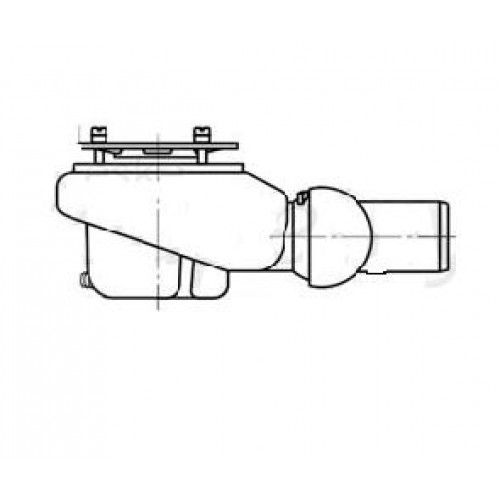Kaldewei 7082 speciální odtoková souprava pro ESR II Plus, 0,85 l/s 687770820000