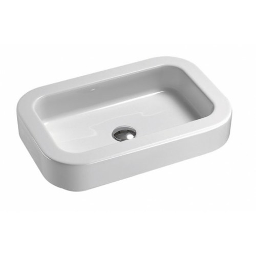 SAPHO TRACCIA 693711 keramické umyvadlo 60x14x40cm, na desku