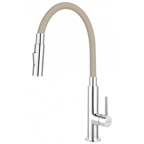 NOVASERVIS Dřezová stojánková baterie s béžovým ramenem a sprškou 70730,0B