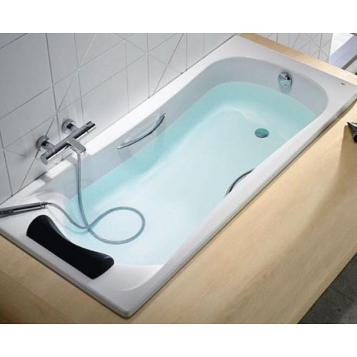 Roca Becool akrylátová vana 190 x 90 cm, 300l, s madly a podhlavníkem 7248014001