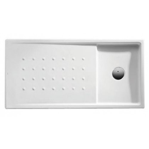 Roca Malta Walk-in keramická sprchová vanička 140 x 70 cm bez roštu, bílá 737352100C