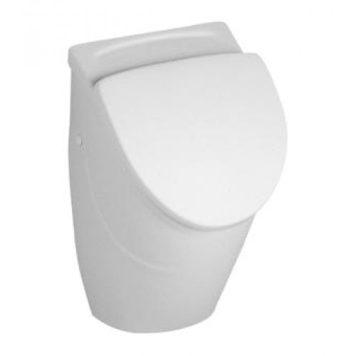 Villeroy & Boch Omnia classic Odsávací pisoár compact 290x495x245 mm,pro poklop,s cílovým objektem, bílá alpin ceramicplus