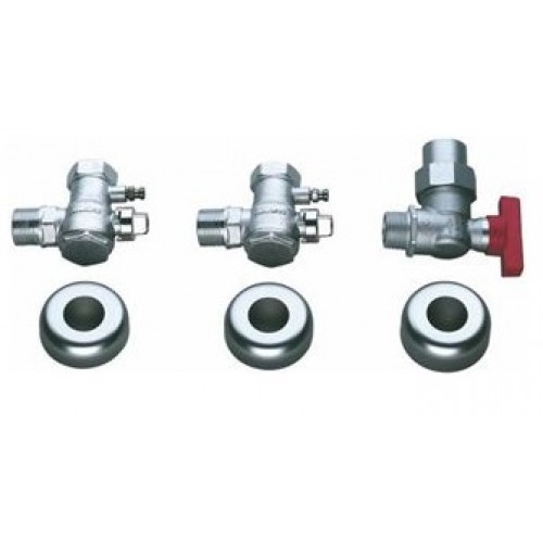 JUNKERS č. 223/1 Souprava pro připojení plynu a topení - pod omítku (3/4")