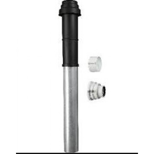 AZB 601/2 Odkouřenní svislé, délka 1277 mm, černé, průměr 80/125 mm