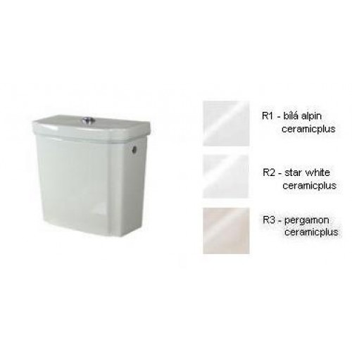 Villeroy & Boch Hommage Splachovací nádržka, pochromováno, star white ceramicplus Villeroy & Boch Hommage Splachovací nádržka, pochromováno, star white ceramicplus