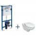 Roca Victoria Sestava modul pro závěsné wc + závěsný klozet Victoria 789009000V