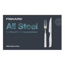 Fiskars Sada steakových příborů All Steel, 24 ks 1027505