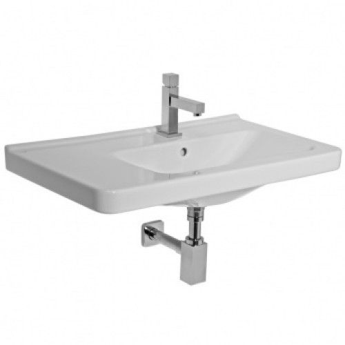 Jika CUBITO asymetrické umývátko 75x45cm otvor, levé Bílá H8124210001041