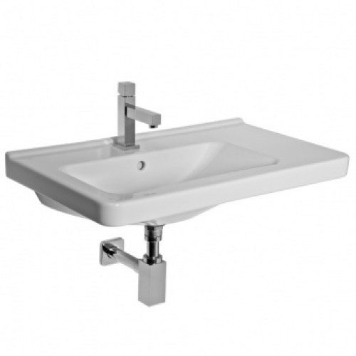 Jika CUBITO asymetrické umývátko 75x45cm otvor, pravé Bílá H8124220001041