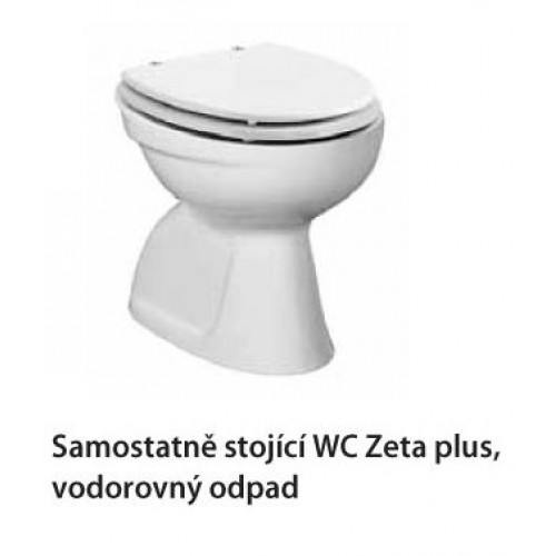 Jika ZETA PLUS samostatně stojící WC, vodorovný odpad H8217470000001