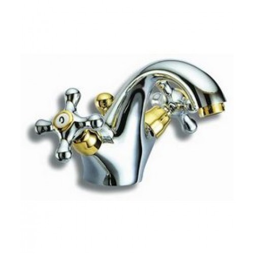 NOVASERVIS LA TORRE CLASSIC stojánková umyvadlová baterie bílá-zlato 8001,3