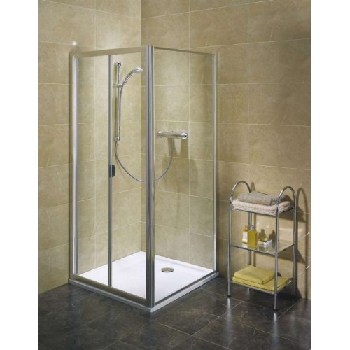 KOLO Akord pevná boční stěna 90 cm čirá/stříbrná RSKS90222005