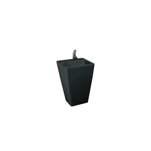 LAUFEN IL BAGNO ALESSI dOt Umyvadlo 59x49cm, s 1 otvorem, černá, 8.1190.2.400