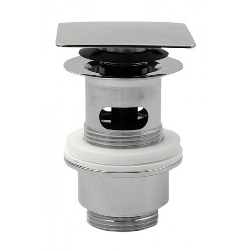 SILFRA uzavíratelná hranatá výpusť pro umyvadla s přepadem click-clack V 32-52mm 8540.360.5