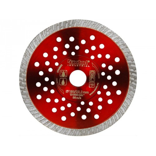 EXTOL INDUSTRIAL kotouč diamantový řezný 150x22,2mm TURBO FAST CUT 8703003 EXTOL INDUSTRIAL kotouč diamantový řezný 150x22,2mm TURBO FAST CUT 8703003