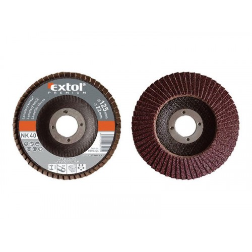 EXTOL PREMIUM kotouč lamelový šikmý korundový P40, 150mm 8803344