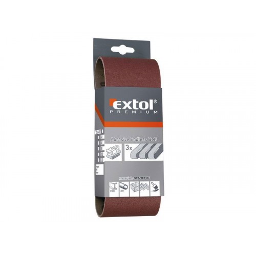 EXTOL PREMIUM plátno brusné nekonečný pás P40, 533x75mm, balení 3ks 8803524