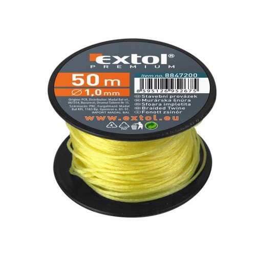 EXTOL PREMIUM provázek stavební, 1,7mm, žlutý 8847212