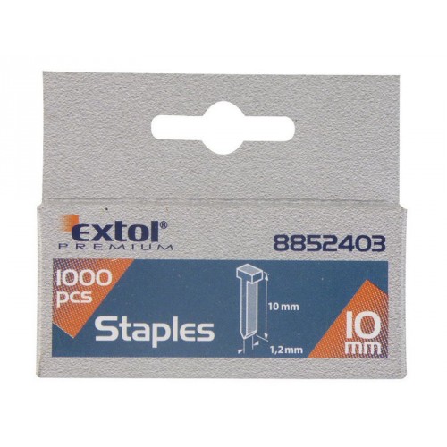 EXTOL PREMIUM hřebíky 12mm, 2.0x0.52x1.2mm, balení 1000ks 8852404