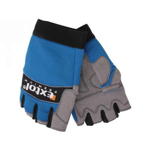 EXTOL PREMIUM rukavice pracovní polstrované bezprsté L/10" 8856607