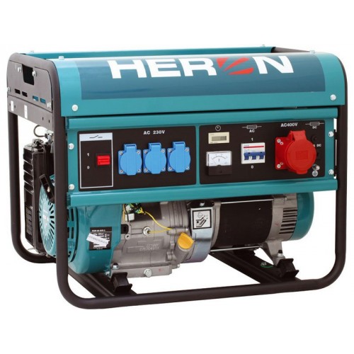 HERON EGM 60 AVR-3 elektrocentrála benzínová 13HP / 6,0KW (400V) / 2,2kW (230V) 8896112