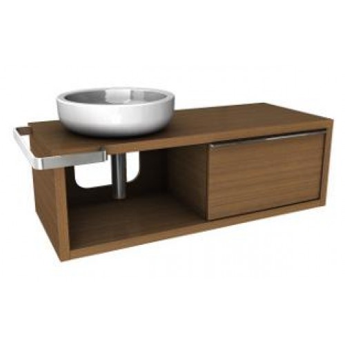 KOLO Ego/Ovum by Antonio Citterio skříňka pod umyvadlo levá 127x39,9x57cm teak 89226