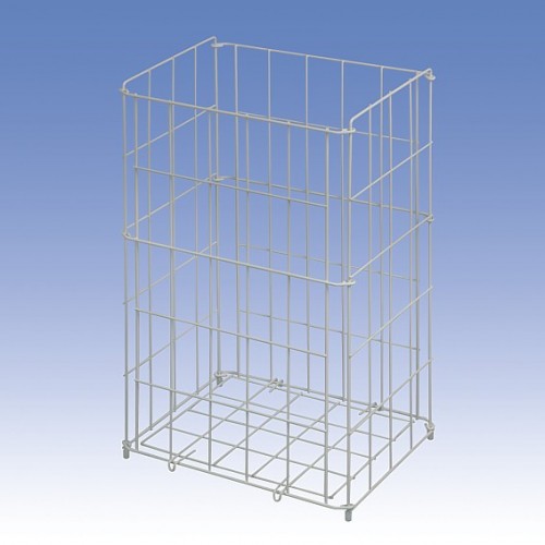SANELA Drátěný koš SLZN 42, rozměr 540 x 340 x 260 mm, bílý 95420