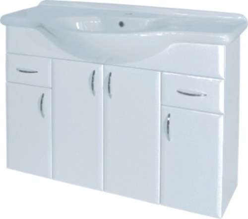INTEDOOR AZZURRA spodní koupelnová skříňka 90cm, s umyvadlem, šedá lesk AZ95Z/U506 INTEDOOR AZZURRA spodní koupelnová skříňka 90cm, s umyvadlem, šedá lesk AZ95Z/U506
