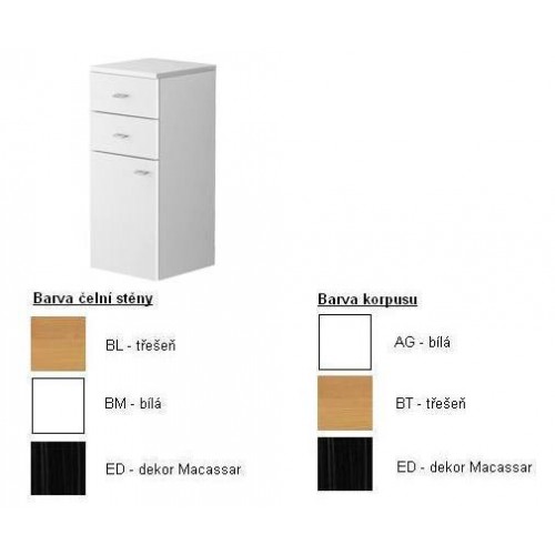 Villeroy & Boch Central Line Boční skříňka 350x800x370 mm,panty vlevo, korpus Macassar,čelní stěna dezén Macassar Villeroy & Boch Central Line Boční skříňka 350x800x370 mm,panty vlevo, korpus Macassar,čelní stěna dezén Macassar