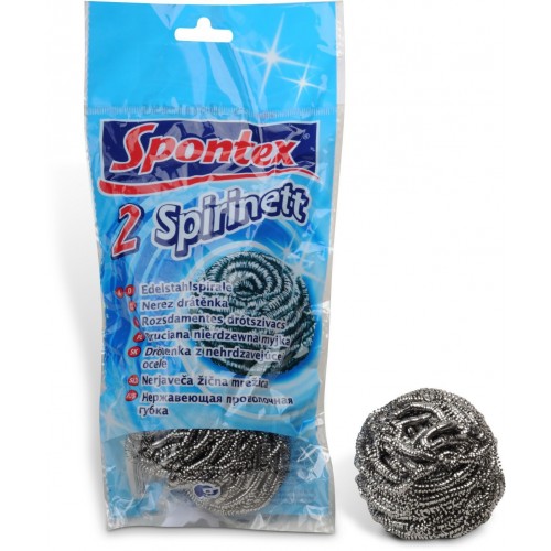 SPONTEX 2 Spirinett nerez drátěnka